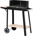 Produktbild: Kynast Holzkohlegrill Excklusiv Grillwagen Grill-Wagen, 5-fach höhenverstellbares Grillrost, 2 Räder