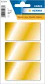 Produktbild: 15078 VielzweckEtiketten gold, 9 Stück, 34 x 67 mm, 3 pro Bogen, selbstkleben...