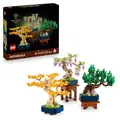 Produktbild: LEGO Botanicals Mini-Bonsais - Bonsai zum Bauen & Ausstellen - Kreative Deko Blumen - Ginkgo, Schwarzkiefer & Wisteria Kunstpflanzen - DIY Deko für Zuhause - Geschenk für Frauen & Männer - 10373