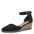 Produktbild: Tamaris Damen Pumps mit Keilabsatz Leder, blau, 36 EU