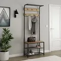 Produktbild: Wandgarderobe Fyrk, Eiche, 70 x 190 cm Vicco