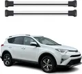 Produktbild: Dachträger Grundtäger für Toyota RAV4 XA40 2015-2018 75kg Aluminium Silber 2 tlg