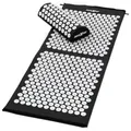 Produktbild: MAXXIVA Akupressurmatte Set 130x50 cm mit Kissen Schwarz Yantramatte