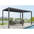 Produktbild: Floraworld Pergola mit Lamellendach Anthrazit 400 cm x 310 cm