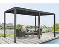 Produktbild: Pergola, Pavillon inkl. Lamellendach zum Öffnen 400 x 310 x 253 cm anthrazit