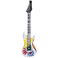 Produktbild: Funky Rocker Instrument aufblasbar Deko Luftgitarre Musik Rockstar Gummigitarre