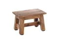 Produktbild: DESIGN DELIGHTS Hocker FUSSHOCKER Monte, 30x21cm(BxH), kleiner Holzhocker aus Altholz, 01 n