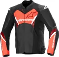 Produktbild: Alpinestars Faster V3 Airflow perforierte Motorrad Leder-/Textiljacke, schwarz/neon-rot, 58