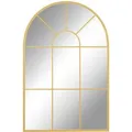 Produktbild: HOMCOM Wandspiegel Fensterspiegel 91 x 60 cm für Wohnzimmer  Schlafzimmer Gold