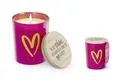 Produktbild: La Vida Duftkerze Kerze Duftkerze im Glas mit Deckel Jasminduft Geschenk la vida Herz