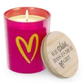 Produktbild: Duftkerze Herz Wie schön, dass es dich gibt mit Jasminduft Geschenkidee Freundin