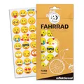 Produktbild: Farbviereck Fahrrad Aufkleber Junge - Bagger und Baufahrzeuge Roller - Helm - Geschenk - Geburtstag tolle Fahrradaufkleber und Sticker für Jungs | R0007