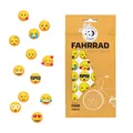 Produktbild: Smiley Fahrradaufkleber Sticker in Reflex Kinder cool bunt Reflektierend