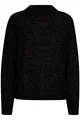 Produktbild: ICHI IHKAMARA LS3 Damen Strickpullover Feinstrick Pullover Strickpullover mit Turtleneck Regular-Fit, Größe:XL, Farbe:Black (194008)