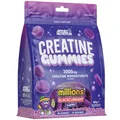 Produktbild: Applied Nutrition Creatine Gummies – 3000 mg Kreatin Monohydrat pro Dosis - 80 Vegane Creatin Gummies für Kraft, Leistung & Regeneration (20 Einnahmen) (20 Servings (Pack of 1), Millions Blackcurrant)