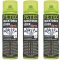 Produktbild: 3x 500 ml PETEC INJEKTOREN EINSPRITZDÜSEN LÖSER ZÜNDKERZEN GLÜHKERZEN ROSTLÖSER