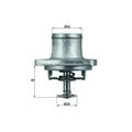 Produktbild: 1x Thermostat, Kühlmittel MAHLE TI 48 80D passend für MERCEDES-BENZ
