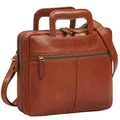 Produktbild: STILORD 'Connell' Laptoptasche 13 Zoll Leder Aktentasche Schmal Arbeitstasche Herren Vintage Laptop-Hülle Dokumententasche A4 Tablet-Tasche aus Echtleder, Farbe:maraska - braun