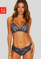 Produktbild: LASCANA Set: Push-up-BH (Set, 2-tlg., mit Panty) mit zarter Spitze, sexy Dessous, Reizwäsche