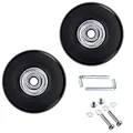 Produktbild: 2Stück Ersatz Rollen Räder Wheels kofferrollen ersatzrollen mit Reparatur SetKoffer Räder für Trolley Hartschalenkoffer Gepäckräder