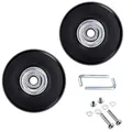 Produktbild: 2Stück Ersatz Rollen Räder Wheels kofferrollen ersatzrollen mit Reparatur Set...