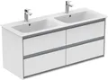 Produktbild: Ideal Standard Möbeldoppelwaschtisch-Unterschrank CONNECT AIR 1200 x 440 x 517 mm weiß glänzend / weiß matt