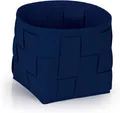 Produktbild: N8WERK Filz Aufbewahrungskorb S mit Griff 24x24x24cm Dunkelblau Korb Box NEU *