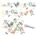 Produktbild: Papierdrachen Girlande Geburtstag - Astronaut - Deko für Kindergeburtstag - 10 m Partygirlande für Deine Feier - für Mädchen und Jungen - Party Deko Geburtstagsdeko Set 5
