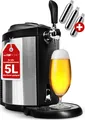 Produktbild: Clatronic® Bierzapfanlage für alle handelsüblichen 5 Liter Bierfässer, Bierzapfanlage 5 Liter mit Kühlung Zapfanlage mit LED-Display zur komfortablen Temperaturreglung – BZ 3740