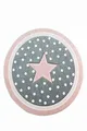 Produktbild: CARPETIA Kinderteppich Spielteppich Babyteppich Mädchen runder Teppich mit Stern rosa Creme grau Größe 80 cm Rund