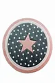 Produktbild: Carpetia Kinderteppich Kinderteppich Babyteppich rund Mädchen mit Stern rosa creme grau, rund, Höhe: 13 mm