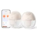 Produktbild: eufy Security Tragbare Milchpumpe E10, Hands-Free Elektr. Milchpumpe m. App Steuerung, Anpassbarer Smart-Rhythmus, Krankenhausqualität Saugkraft für mehr Milch, Mobil, 17-24mm Flansche, Superleise