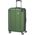 Produktbild: Travelite Reisekoffer City, erweiterbar, grün, Hartschale, 4 Rollen, 78 Liter, 44 x 68 x 28cm