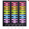 Produktbild: Heavy Duty Storage Pocket Chart für Klassenzimmer mit 30 Nametag Taschen, 5
