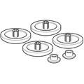 Produktbild: Geberit Sitz-/Deckelpuffer 598094000 zu WC-Sitzen, 1 Satz, weiß