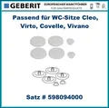 Produktbild: Keramag / Geberit Sitzdeckelpuffer weiß für WC-Deckel Cleo Virto Covelle Vivano