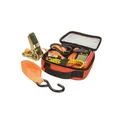 Produktbild: 9-teiliges kwb Spanngurt-Set zur Ladungssicherung. Enthält Zurrgurte, Ratschen-S