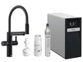 Produktbild: BLANCO drink.soda EVOL-S Pro schwarz matt | Multifunktionales Soda-Wassersystem | Gekühltes Wasser in still, medium & sprudel | Inkl. App | Wassersprudler | Click & Touch Mengeneinstellung | Armatur
