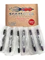 Produktbild: INKgrafiX® Squidster Hautstifte Set 3x Violett + 3x Schwarz - Tattoo Piercing - IG55118 - Stift Tattoostift Hautschreiber