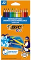 Produktbild: 12 BIC KIDS Aquarell-Buntstifte Aquacouleur, 12er Kartonetui