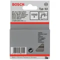 Produktbild: BOSCH Tackerklammer, Typ 53 Feindrahtklammer Edelstahl - 0,74 x 8 x 11,4 mm - 1000er-Pack 1.14 cm x 0.8 cm