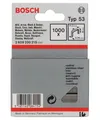 Produktbild: Bosch Feindrahtklammer Typ 53, 11,4 x 0,74 x 8 mm, 1000er-Pack, rostfrei