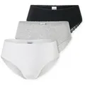 Produktbild: Schiesser Brasilslip Modern Multipacks (3er Pack) Spitzenbänder, Single-Jersey, Baumwollmischung bunt 42