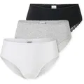Produktbild: SCHIESSER Damen Brazilian-Slips, 3er Pack - 3Pack Brazilian, Stretch Cotton, uni