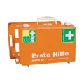 Produktbild: Söhngen Erste-Hilfe-Koffer Austria Typ 1 (Erste-Hilfe-Kasten, Unterteilung, Wandbefestigung, gefüllt, Wundverbände, Rettungsdecke) orange, 0390138