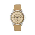 Produktbild: Herrenuhr Quarz Edelstahl Mineralglas Lederband Datum 5 bar ADORA 1-204364-001