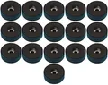 Produktbild: Adam Hall Hardware 4907 M16 AH - 16er Set Gummifuß 38 x 15 mm schwarz im Beutel