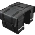 Produktbild: Strex Fahrradtaschen für Gepäckträger 40L Wasserdicht Doppeltasche Schwarz | Seitentasche fürs Fahrrad, reflektierend, wasserdicht, für E-Bike geeignet, verstellbare Schnallen