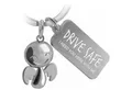 Produktbild: FABACH Schlüsselanhänger Schutzengel Happy mit Gravur Drive Safe - Geschenk Glücksbringer Auto