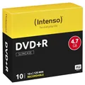 Produktbild: Intenso DVD+R 4,7GB 16x 10erSC Slim Case 4111652